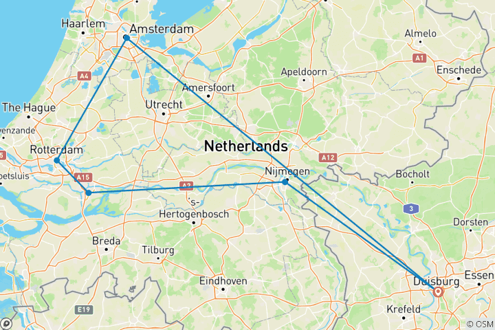 Karte von Niederlande von Grachten bis Skylines 2027