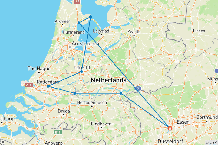 Karte von Rhein Erlebnis Niederlande & IJsselmeer 2027