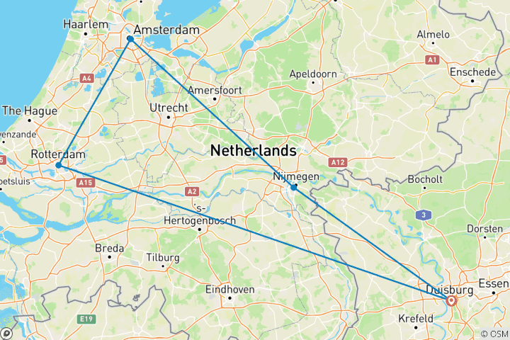 Karte von Rhein Großstadtflair & Windmühlen 2027