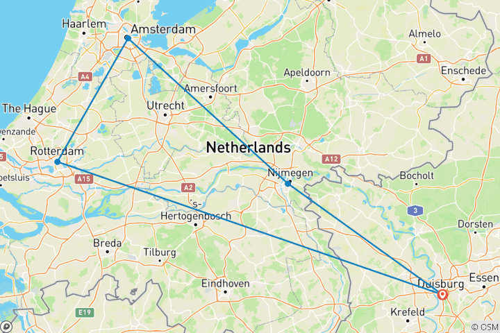 Karte von Rhein Großstadtflair & Windmühlen 2027
