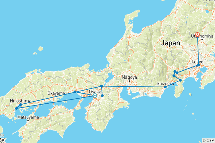 Karte von Japan: Deluxe