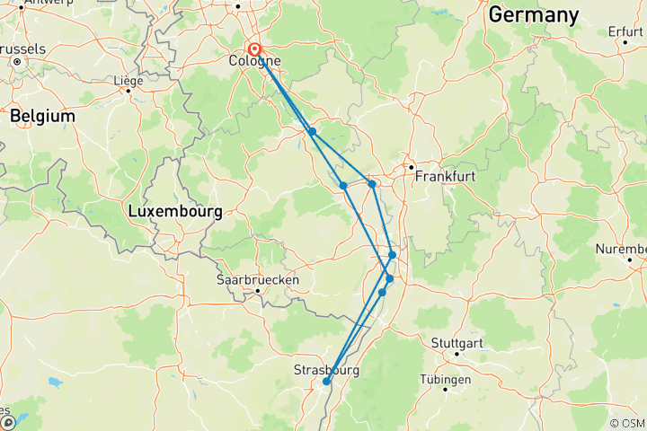 Karte von Rhein Fachwerk, Flammkuchen & Flair 2027