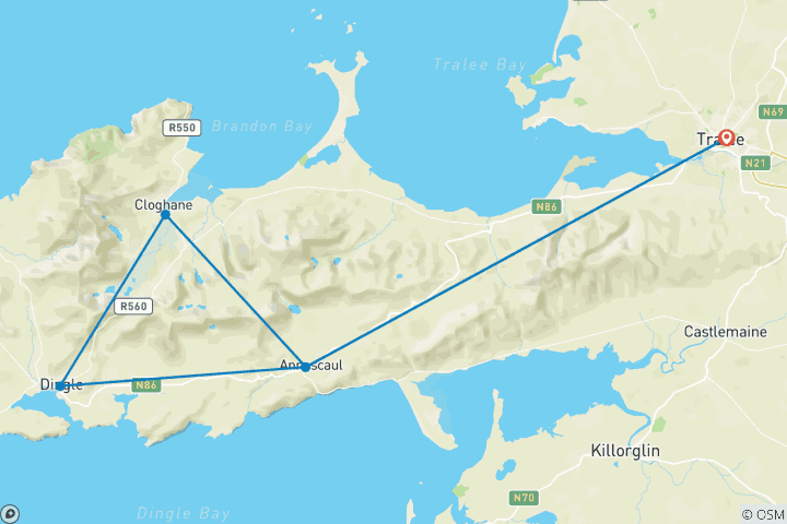 Map of Dingle Peninsula Walk