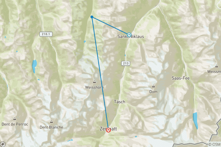 Carte du circuit Circuit du Cervin