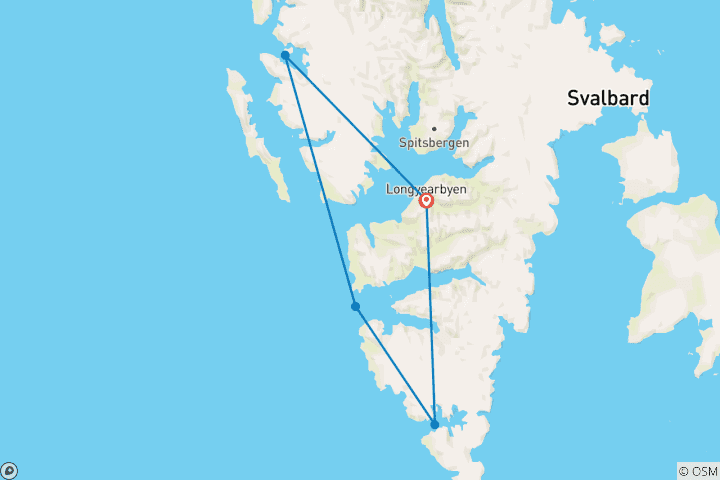 Karte von Frühling in Spitzbergen