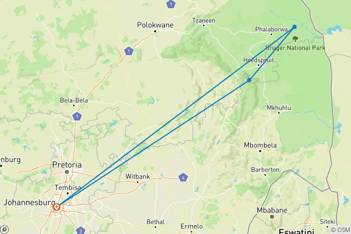Mapa de Experiencia en el Albergue Kruger