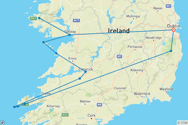 Karte von Irland: Sternstunden