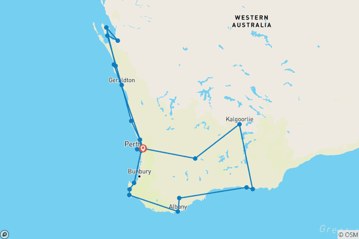 Carte du circuit Western Wonderland (sans rail)