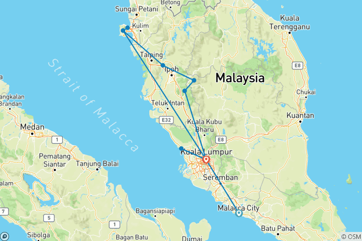 Karte von Silvester in Kuala Lumpur – Malaysia (inkl Flug)