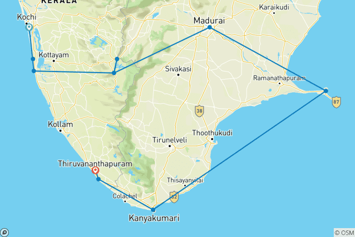 Kaart van Zuid-India ontdekt