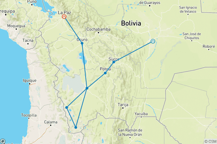 Map of BOLIVIA AND ITS LIVING TRADITIONS