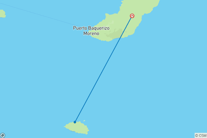 Kaart van 3-Daagse Galapagos Express Tour op San Cristobal eiland