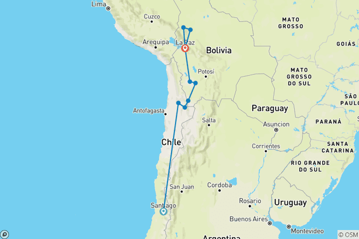 Mapa de LOS EXTREMOS DE SUDAMÉRICA Desde los desiertos más áridos hasta la selva tropical