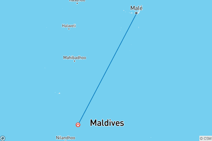 Carte du circuit Le début parfait - Forfait lune de miel aux Maldives