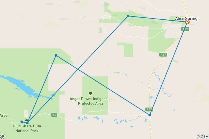 Map of Outback Contrasts (Small Group)