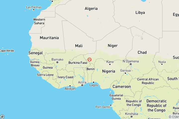 Karte von Niger Kulturreise & Gerewol Festival Erlebnis - 7 Tage / 6 Nächte