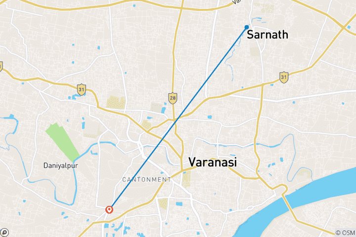 Karte von Varanasi Erfahrung