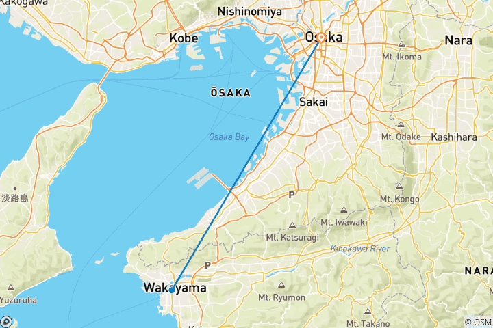 Karte von Wakayama entdecken