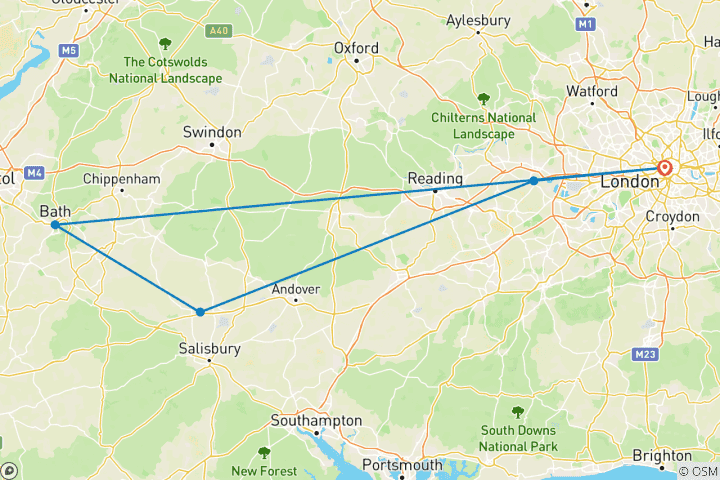 Carte du circuit Signature à Londres et Studio Harry Potter - 6 jours