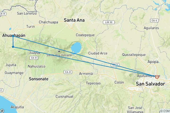 Mapa de 5 días El Salvador: Cultura Viva: Tradición, Historia y Color