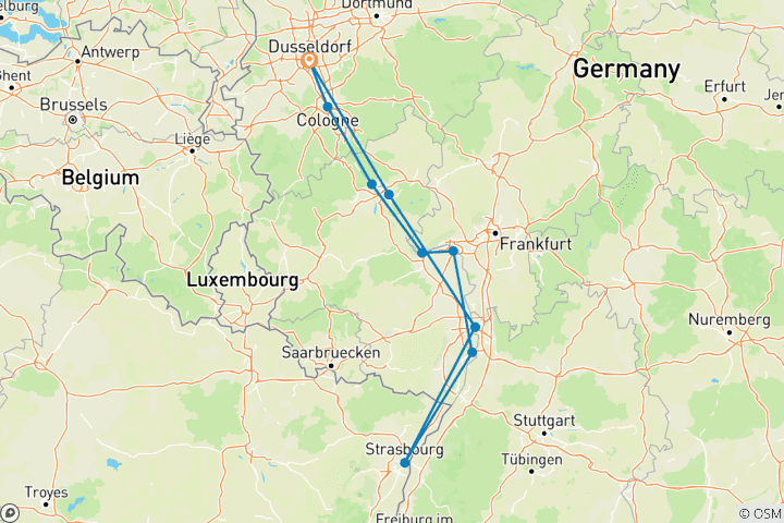 Karte von Klassischer Rhein, MS CruceRio