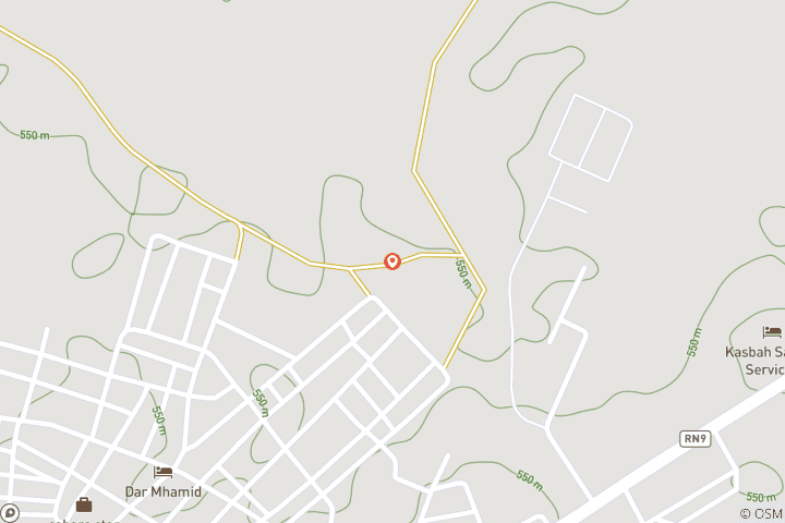 Carte du circuit 3 jours d'aventure à dos de chameau dans le désert du Sahara au Maroc