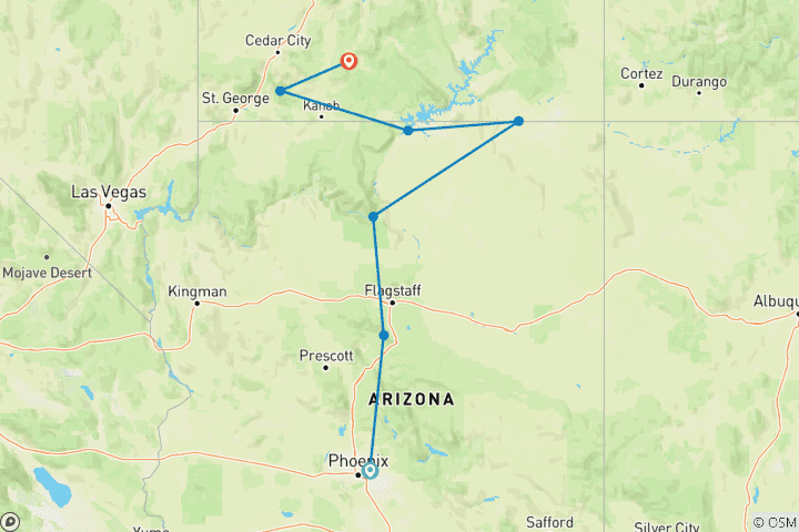 Map of Enchanting Canyonlands - Small Group (Small Group)