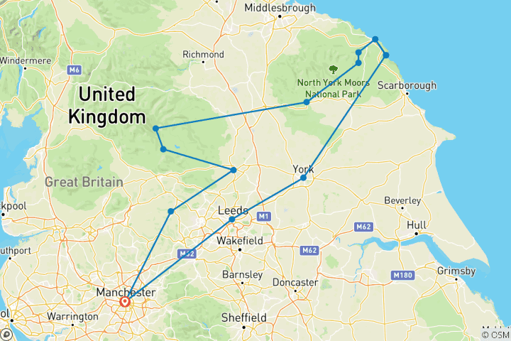 Karte von Eine Geschichte aus Yorkshire Tradition