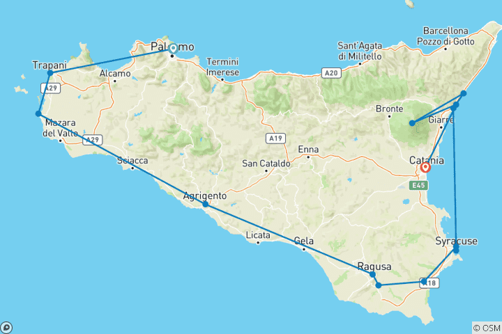Map of Sicily in Depth - Small Group (Small Group) (14 destinations)