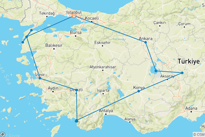 Map of Best of Turkey