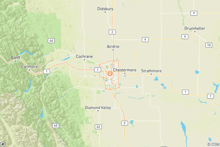 Map of Giddy Up for the Calgary Stampede Calgary → Calgary (2027)