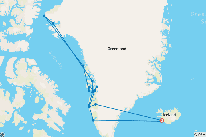 Karte von Westgrönland: Die Erkundung des hohen Nordens, betrieben von Quark