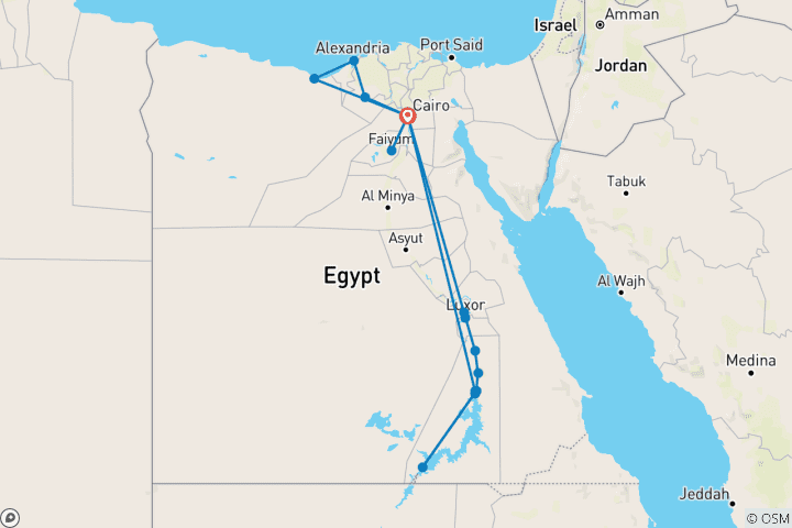 Map of Premium Egypt in Depth (including Faiyum)