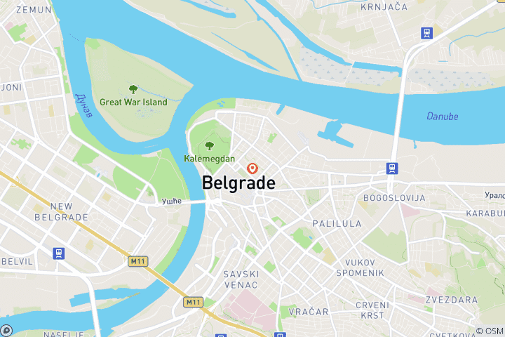 Mapa de Descubre la capital de Serbia: un recorrido cultural por Belgrado
