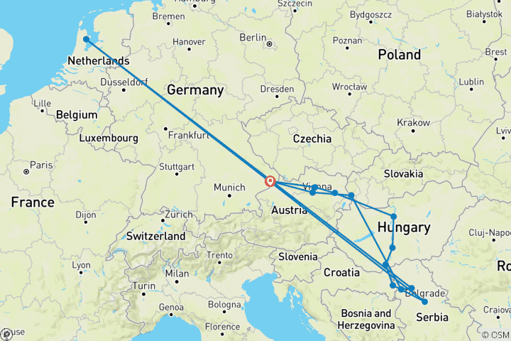 Karte von Donau Intensiv 2026