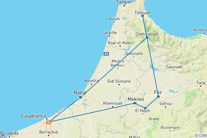 Kaart van Marokko Eclipse Explorer