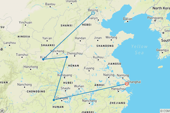 Map of China - the Best in Two Weeks