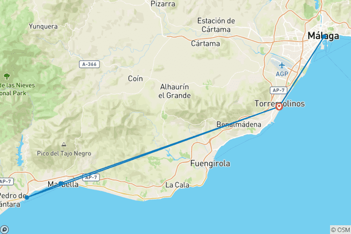 Mapa de Torremolinos y la Costa del Sol - @michaelcarnot