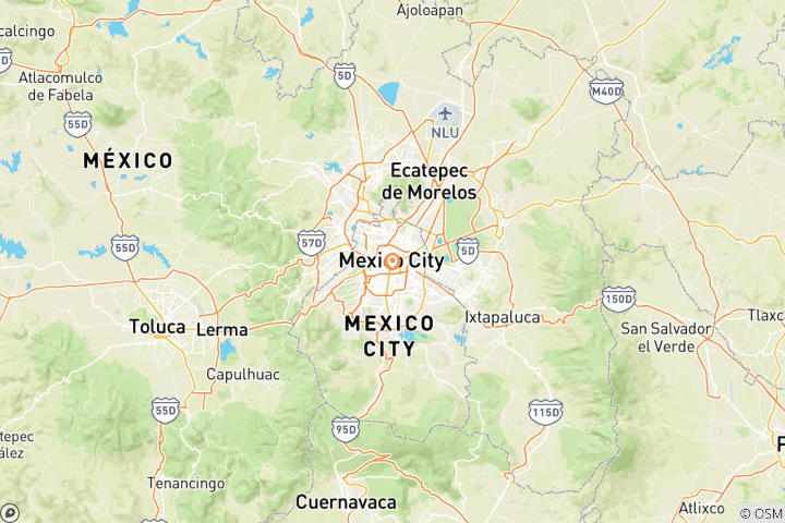 Map of Aztec Odyssey: A Journey Through Mexico City