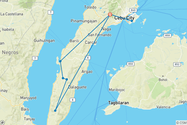 Map of Cebu, Philippines: From Hidden Waterfalls to Mountain Peaks