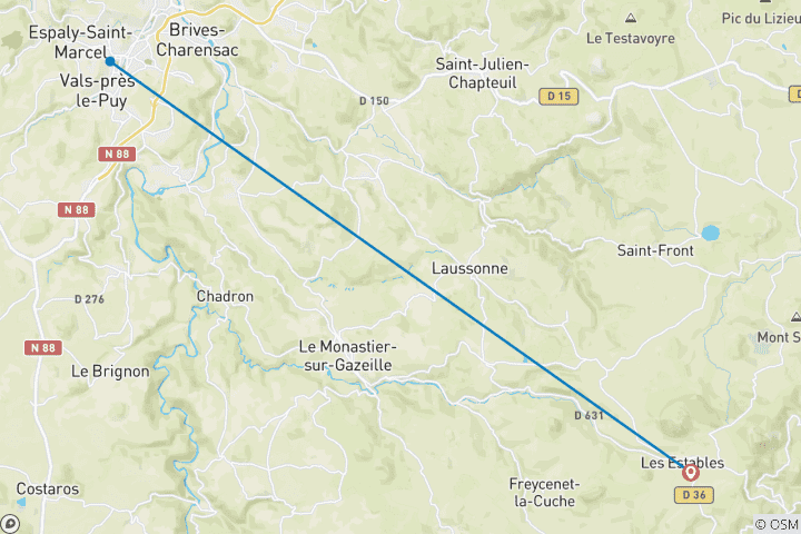 Map of Walking in the Ardeche