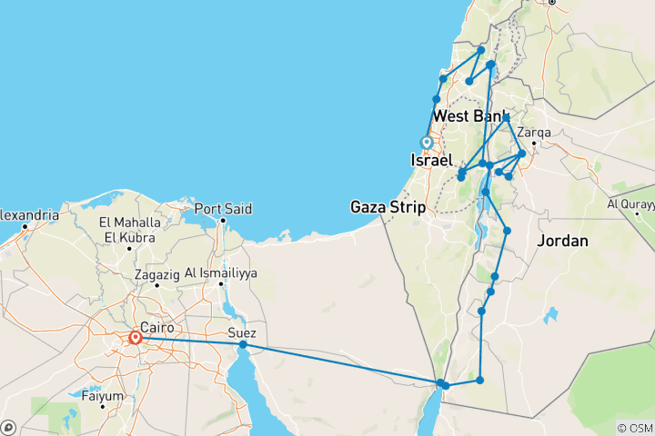Map of Dream of Middle East (32 destinations)
