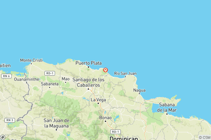 Carte du circuit Cabarete, un paradis dans les Caraïbes - Apprendre le kitesurf