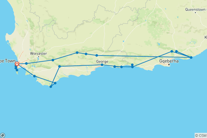 Map of Cape Symphony - Experience More With Meiers