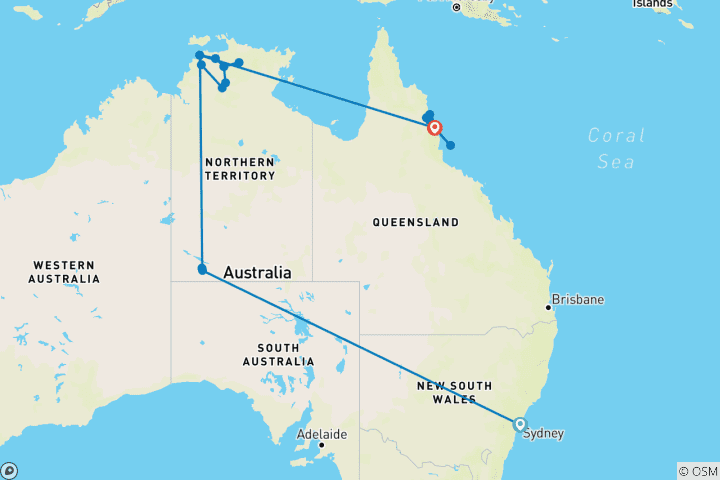 Map of Indigenous Experience in Australia
