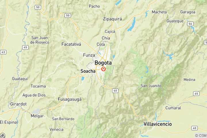 Mapa de Colombia: Disfruta de Bogotá - 4 días