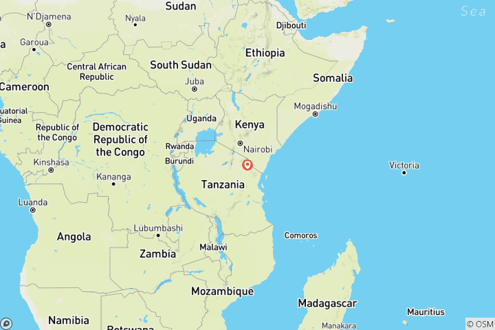 Mapa de Safari de gorilas y los «Cinco Grandes» - Kenia y Uganda