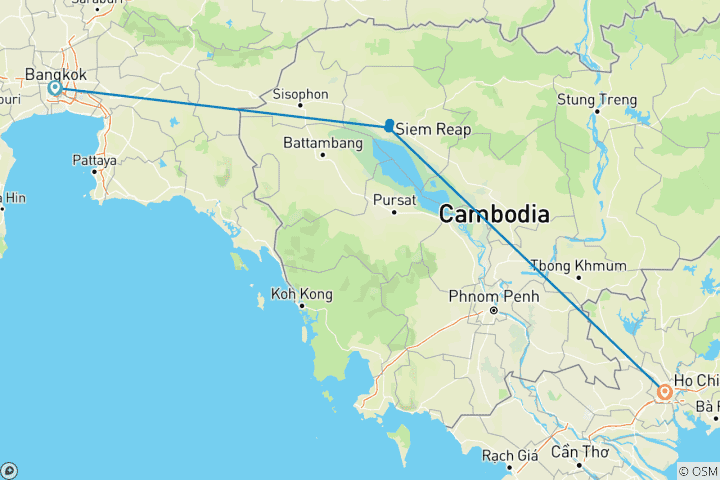 Map of Cambodia Express