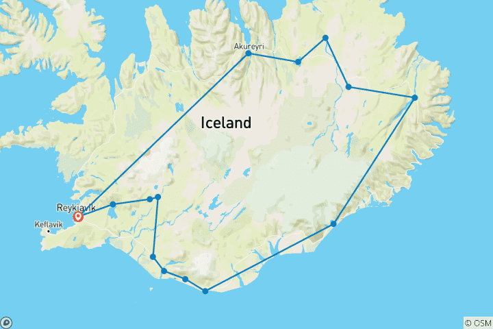 Map of Iceland Discovery