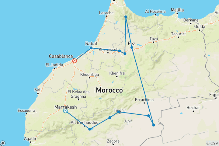 Map of Best of Morocco